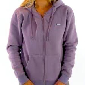Motier Lafayette the Frances-plum wine full zip front hood size Small
